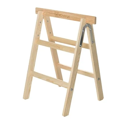 KADAX Klappbarer Arbeitsbock aus Holz, 150 kg Tragkraft - Leitern – Stabiler Montagebock aus robustem Kiefernholz, ideal für Handwerker und Heimwerker. Ergonomische Arbeitshöhe von 82 cm und kompakte Klappfunktion für einfachen Transport.