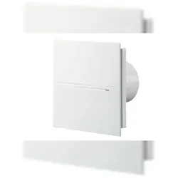 Vents Kleinraumventilator Quiet Style 100 TH Weiß - Lüftungstechnik mit integriertem Feuchtigkeitssensor und einstellbarem Nachlauf für optimale Luftqualität in kleinen Räumen.