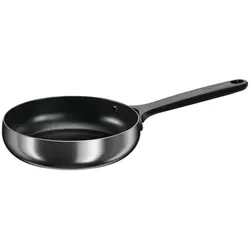 BergHOFF Home Bratpfanne 24 cm Edelstahl, keramische Antihaftbeschichtung, PTFE frei, Smokey Black - Schwarz