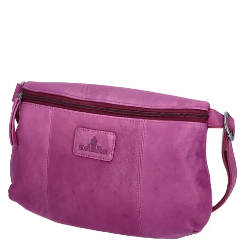 The Skandinavian Brand Leder Crossbody Bag Purple : lila-50 Farbsortierung: lila-50