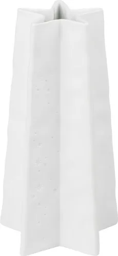 räder Sternvase mittel 20cm - Elegante Blumenvase - Porzellanvase | Zeitloses Design und feine Prägung, ideal für stilvolle Deko-Arrangements. Perfekt für Winterblumen und mehr!