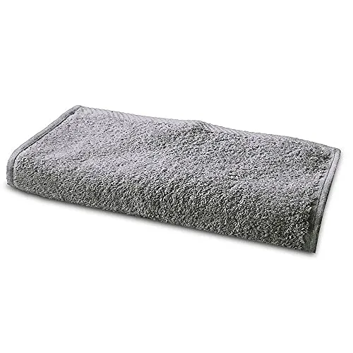 Lanudo® Luxus Waschlappen/Waschtuch 600g/m² Pure Line 30x30 cm. 100% feinste Premium Frottier Baumwolle in höchster Qualität. Waschlappen, Waschtücher. Farbe: Silber