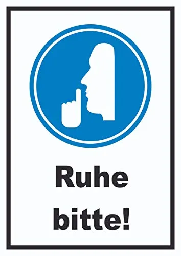 HB-Druck Ruhe Bitte Schild A6 (105x148mm)