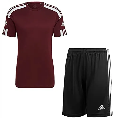 adidas Kinder Set Trikot+Hose Squadra 21 GN8090+GN5767 140 - Fußball-Trainingstrikots für Jungen, Set aus Trikot und Shorts mit AEROREADY Technologie für trockenen Tragekomfort, aus nachhaltigen Primegreen Materialien gefertigt.