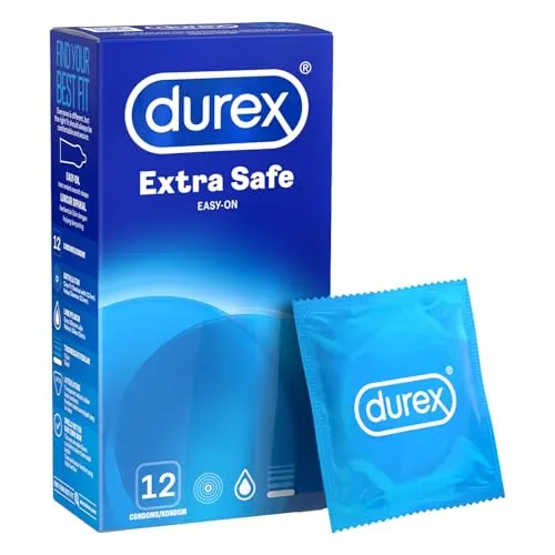 Durex Extra Safe 12 Stück Kondomen, Transparent, 56 mm