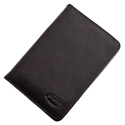 GoBago Ausweisetui Leder Ausweismappe Auto Ausweishülle Kreditkartenetui (Schwarz)