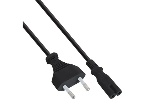 Inline InLine® Netzkabel, Netzstecker auf Euro 8 C7 Stecker, 5m Stromkabel