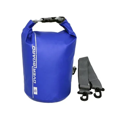 OverBoard 5 Liter wasserdichter Packsack in Blau - Sonstige - 100% wasserdicht mit IP66 Schutz, ideal für Outdoor-Aktivitäten. Schützt zuverlässig vor Wasser, Staub und Schmutz, perfekt für Abenteuer!