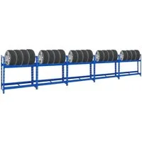 PROREGAL Mega Deal 5x Reifenregal Tiger – Platz für bis zu 40 Reifen - Stabiles Reifenregal von PROREGAL zur optimalen Lagerung von Sommer- und Winterreifen. Verstellbare Ebenen, einfache Montage und geprüfte Qualität für deine Garage.
