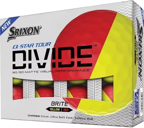 Srixon Q-Star Tour Divide Golfbälle, Rot, 12 Stück (10306805)