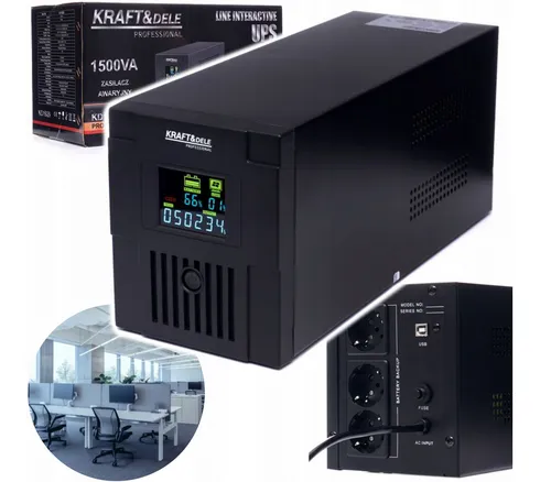 Stromversorgung Unterbrechungsfreie USV Anlage Notstromversorgung 1500VA LCD UPS