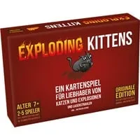 EXPLODING KITTENS Kartenspiel - Mehrfarbig - Gesellschaftsspiel für die ganze Familie, voller Spaß und Überraschungen mit explosiven Katzen!