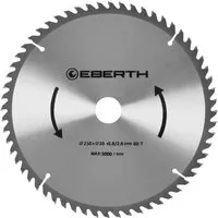 EBERTH Kreissägeblatt 250mm Durchmesser 30mm Bohrung 2,8mm Schnittbreite