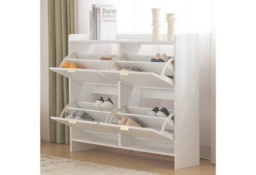 Schuhregale & -schränke Weiß von OKWISH