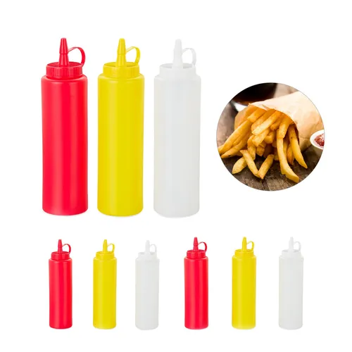 Squeeze flasche Saucenspender Quetschflasche Dosierflasche BPA-frei 400 ml