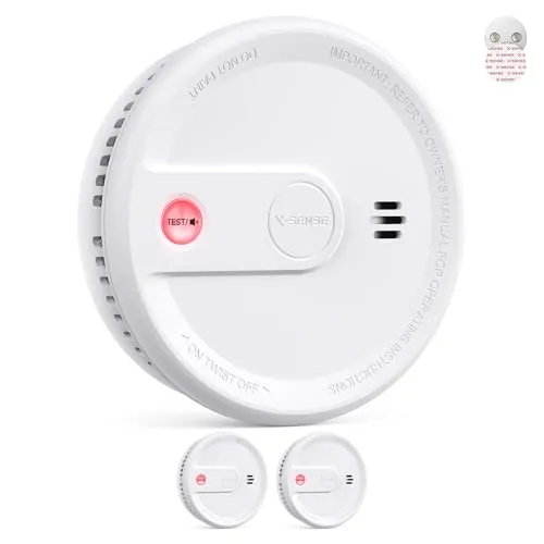 X-Sense Rauchmelder XS0G-SN mit 10-Jahres-Batterie und Magnethalterung, 2 Set