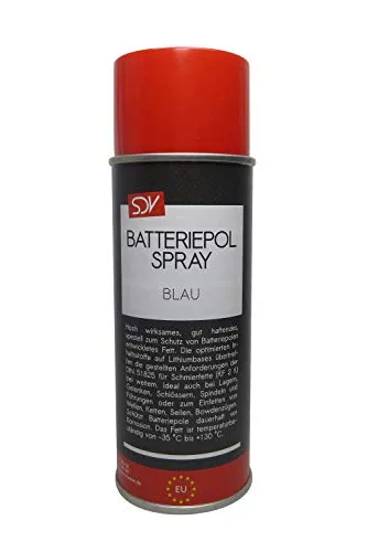 SDV Chemie Batteriepolspray blau 1x 400ml Batteriepol Schutz Fett Spray Batterie-Pol-Fett Kontaktfett
