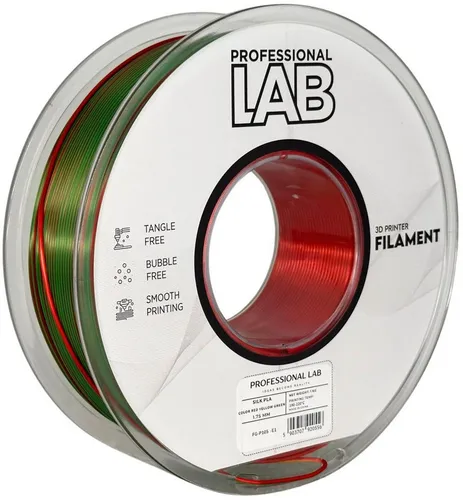 Prof. Lab Filament Silk PLA Filament Mehrfarbig 1KG 1.75mm, Rainbow Filament