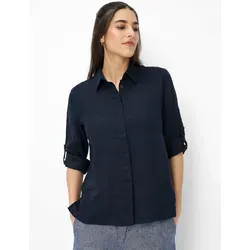 Brax Damen Hemd Style VICKI navy – Eleganz in Größe 38 - Stilvolles Hemd aus hochwertigem Leinen für angenehmen Tragekomfort und vielseitige Kombinationsmöglichkeiten in der Kategorie Shirts & Tops.