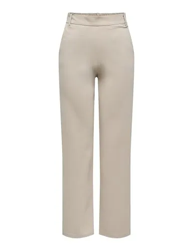 ONLY Anzughose ONLPOPTRASH LIFE MW STRAIGHT PANT in Beige in beige von ONLY