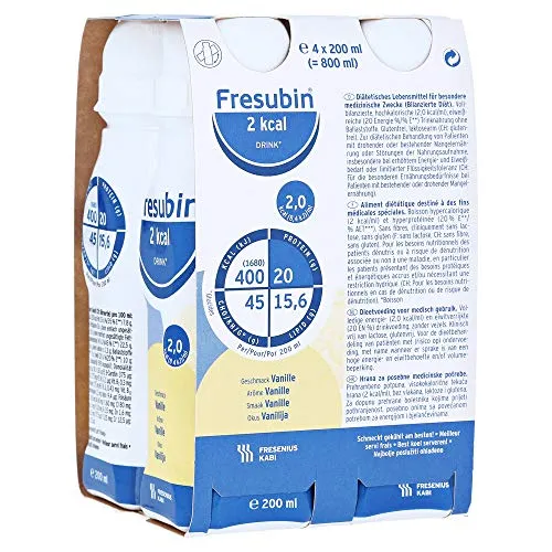 Fresubin 2 kcal DRINK Vanille Trinkflasche, 4X200 ml