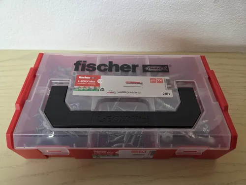Fischer 535969 210St. FIXtainer DUOPOWER Dübel - Grau/Rot
