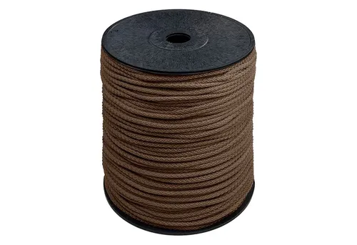 maDDma Polyester-Seil 200m Ø 5,5mm, hellbraun - Vielseitiges und stabiles 200m Polyester-Seil mit einem Durchmesser von 5,5mm. Ideal für Outdoor-Aktivitäten, Bastelprojekte und mehr. Wetterbeständig und pflegeleicht, erhältlich in verschiedenen Farben.