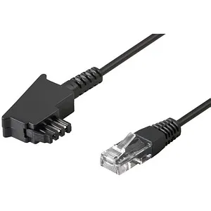 goobay TAE-F/RJ-45 DSL-Kabel 15,0 m schwarz, 1 St.