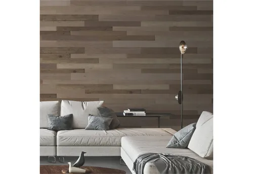 INDO 3D Wandpaneel Barnwall - Echtholz mit 3D-Effekt - Sonstige Wanddekoration, lichtbeständig und schallisolierend mit einer eleganten Echtholzoberfläche für ein modernes Wohnambiente.