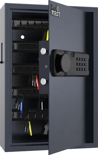 Profirst Schlüsseltresor LockGuard 50 mit Fingerprintschloss - Sicherer Schlüsseltresor mit modernem Fingerprintschloss für bis zu 50 Schlüssel. Robustes Gehäuse und praktische Rückgabefunktion über Einwurfschlitz – ideal für Hotels und Werkstätten.