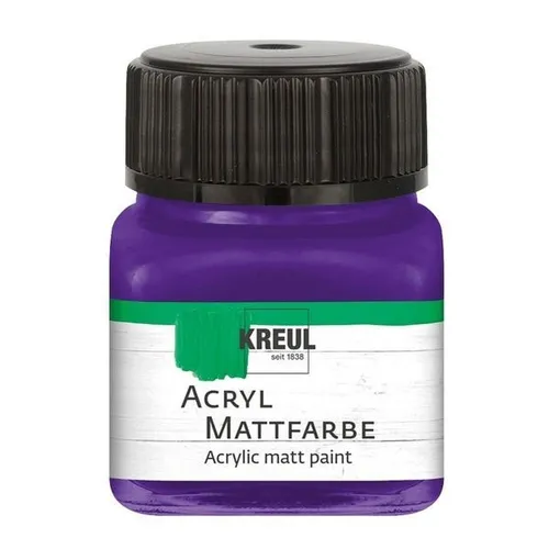 Kreul Acryl Mattfarbe violett 20ml Glas 100 ml / 12,45 Euro