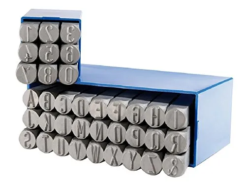 GRAVUREM-SR Schlagzahlen und -buchstaben 0-9 + A-Z (Kombination) / 6mm