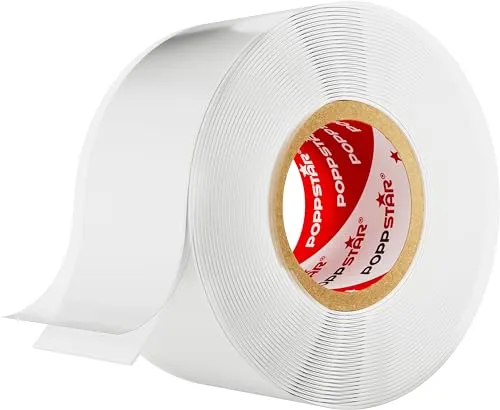 POPPSTAR selbstverschweißendes Silikonband 3m x 25mm – Dichtungsband für vielseitige Anwendungen - Vielseitig einsetzbares Silikonband, das durch Überlappung haftet. Ideal für Reparaturen im Haushalt, Garten und Kfz. Hält extremen Bedingungen stand und lässt sich rückstandslos entfernen.
