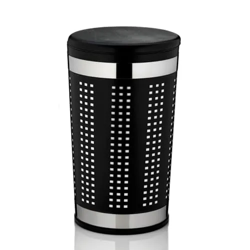 kela SEVILLA Wäschetonne mit Deckel in schwarz von Kela