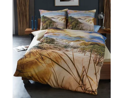 Kaeppel Satin Bettwäsche Dünen 155x220 cm von Kaeppel