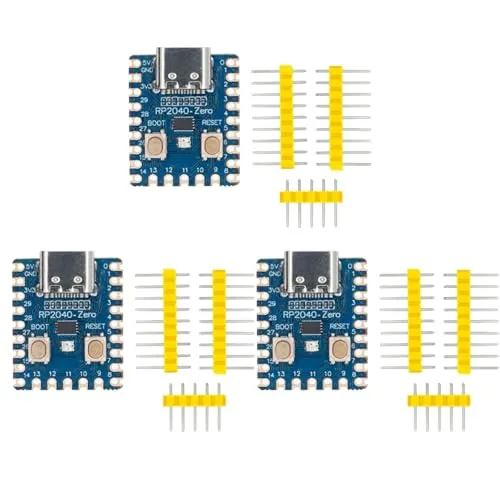 × RP2040-Zero Mikrocontroller Entwicklungsboard,mit Nicht gelöteten Pins 3