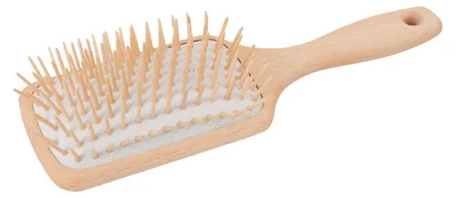 Redecker Holzhaarbürste, gerade Holzstifte, eckig / groß