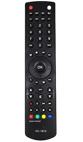 Ersatz TV Fernbedienung RC1910 passend für DUAL 19911LEDTV | DTFT226 | DTFT265 |