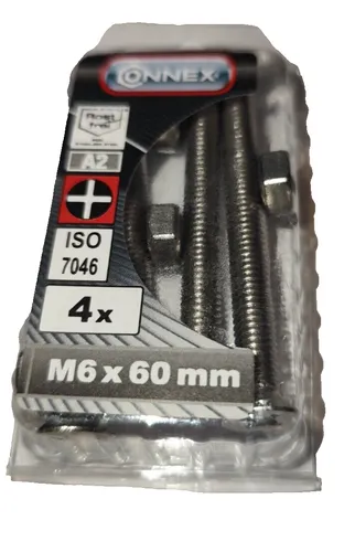 Gewindeschrauben M6x10 mm 12 stück Edelstahl ISO 7046 A2