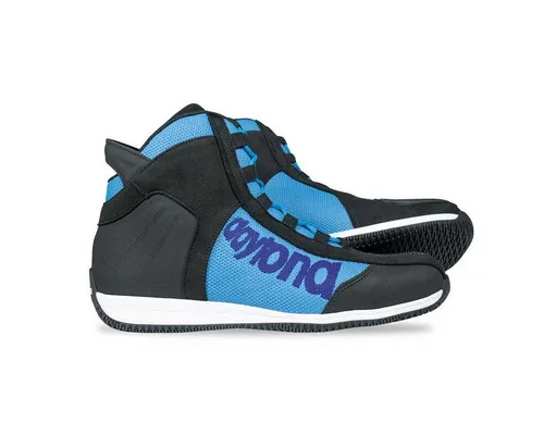 Daytona Corp Stiefel Daytona AC4 WD schwarz / blau Motorradstiefel (Packung, Antistatische und Öl- und Benzinfeste Sohle)