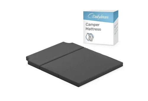 Klappmatratze für VW Camper in Grau inklusive Tragetasche von, Dailydream, 7.5 cm hoch, (Set), für VW T5, T6, Multivan, California Beach und Caravelle