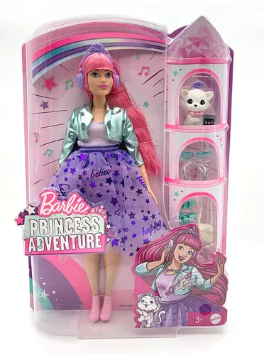 Barbie Puppe Prinzessinnen Abenteuer Daisy Puppe mit Katze Princess Adventure