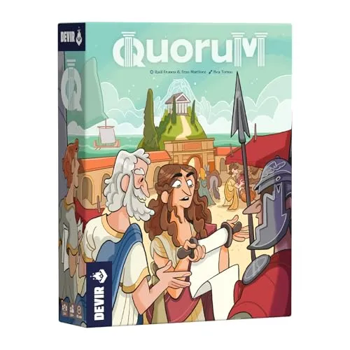 DEVIR Thames & Kosmos Quorum, Strategisches Kartenspiel Römisches Reich, Handmanagement und Set-Sammelkartenspiel für Erwachsene und Jugendliche, für 2 bis 4 Spieler, ab 12 Jahren