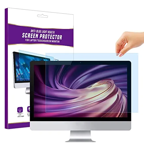 AiMok Abnehmbar 21.5 Zoll Premium Anti Blaulichtfilter, Blendschutzfolie Augenschutz Displayschutzfolie, Anti Bluelight Screen Protector für Computermonitore (21.5