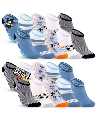 Paar Kinder Sneaker Socken Jungen & Mädchen Baumwolle Kindersocken 56568 (23-26) 10