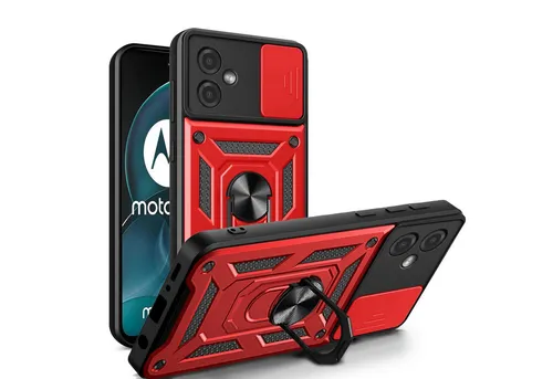 betterfon Handyhülle Panzerhülle für Motorola Moto G14 mit Kameraschutz & Ringhalter, Outdoorhülle mit Smartstand und Silikonkern