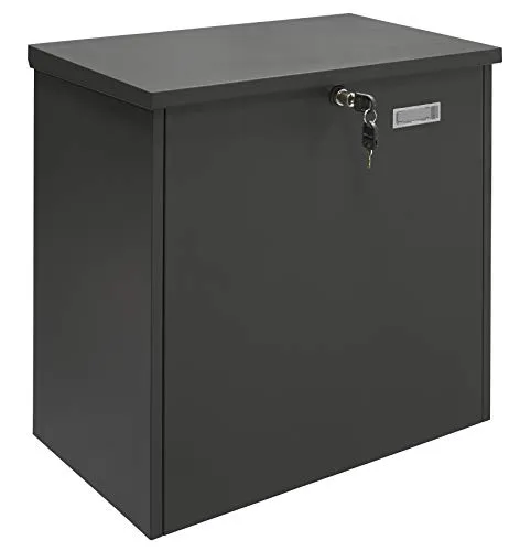 ARREGUI Bigpack Base EP2104 Paketkasten aus Stahl – Ideal für große Online-Einkäufe - WANDBRIEFKASTEN für sehr große Pakete bis 46x45x24 cm. Robustes, wasserdichtes Design mit einfacher Montage und sicherem Schloss für Ihre Zustellungen.