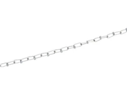 PROMAT Knotenkette Knotenkette Kettennennstärke 2,5 mm 30m/Bund galvanisch verzinkt