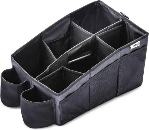hauck Auto Organizer 2 Getränkehalter 6 verstellbare Fächer Verpackung Beschädig
