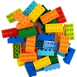 LEGO® DUPLO® 2x4 Steine Bunt Gemischt - 40 Stück Individuell Zusammengestellt - 40 originale LEGO DUPLO® Bausteine im 2x4 Format, bunt gemischt. Ideal für kreatives Spielen und Bauen, fördert Fantasie und Problemlösungsfähigkeiten. Perfekt als Geschenk für LEGO® Fans!